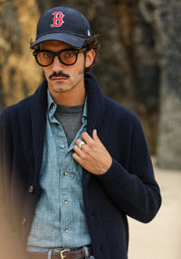 Back in stock ! Cardigan Laine Lambswool Navy