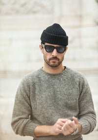 Pull Shetland "Shaggy" - Gris