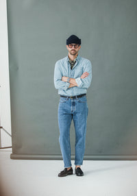 Jean Selvedge Blue Bleach - Athletic Fit