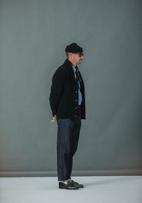Cardigan Col Châle Lambswool Noir