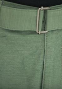 Cargo Sateen Japonais Pince Simple Khaki - Comfort Fit
