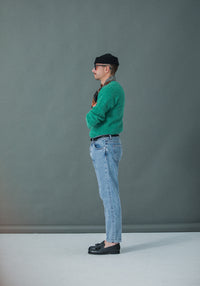 Jean Selvedge Blue Bleached - Tapered Fit