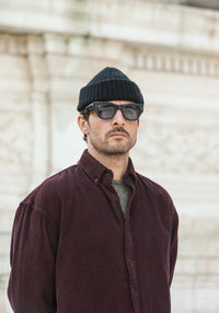 Surchemise Velours Bordeaux Purple - New Modern Fit