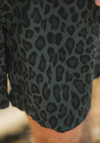 Beach Short - Leopard Japonais Blue