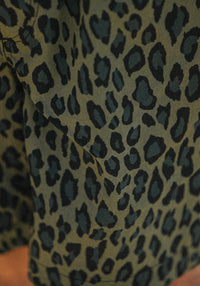 Beach Short - Leopard Japonais Khaki
