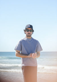 Tee-Shirt Confort Acid Wash Lilac