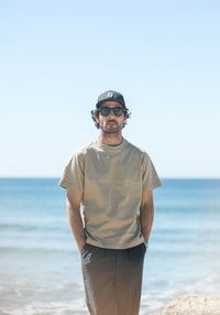 Tee-Shirt Confort Acid Wash Sand
