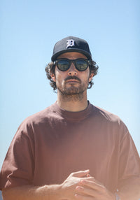 Tee-Shirt Oversize Acid Wash Dark Plum