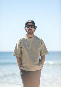 Tee-Shirt Oversize Acid Wash Sand