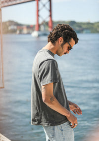 Tee-Shirt Comfort Acid Wash Grey
