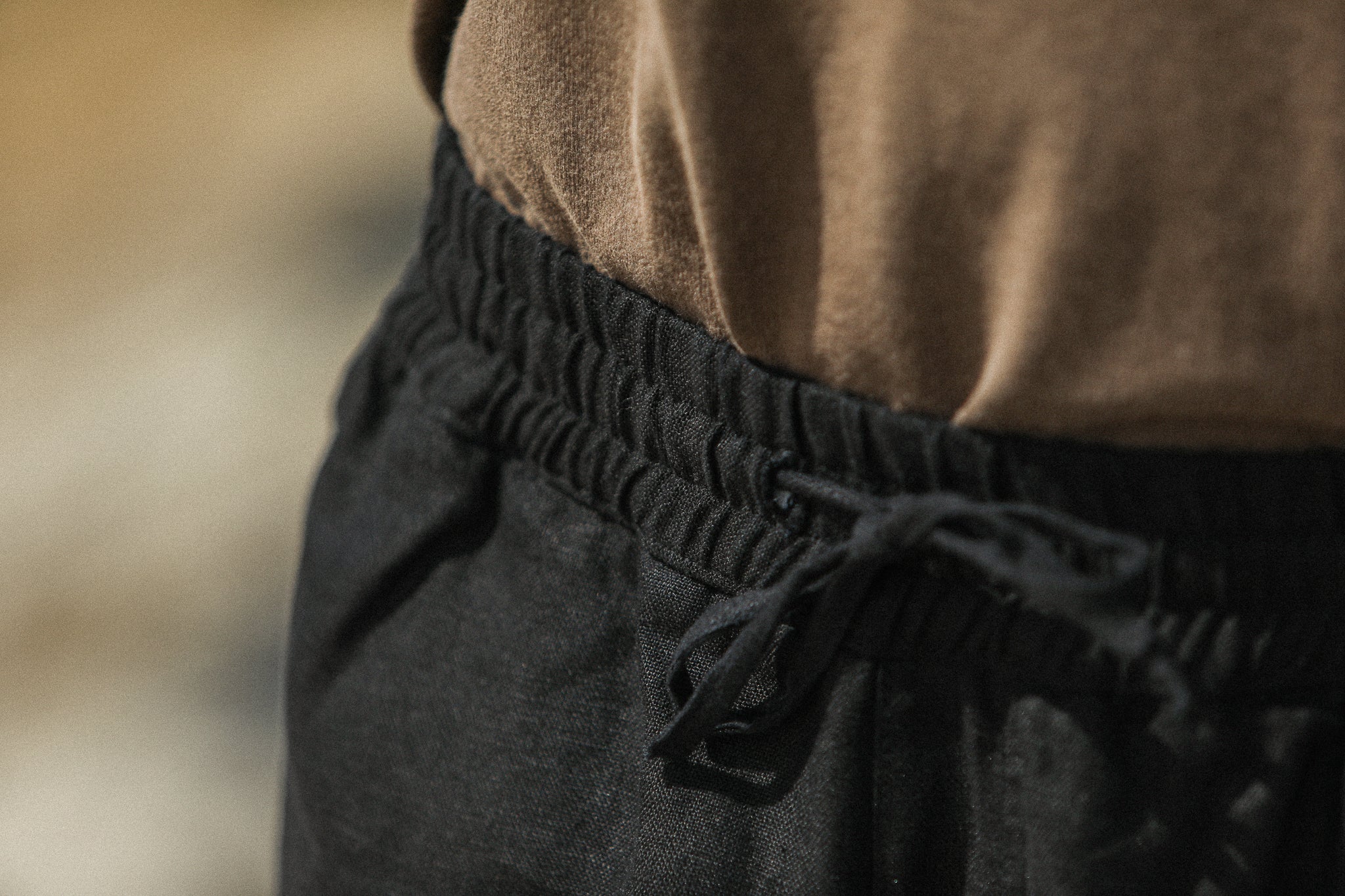 Beach Short - Lin Noir