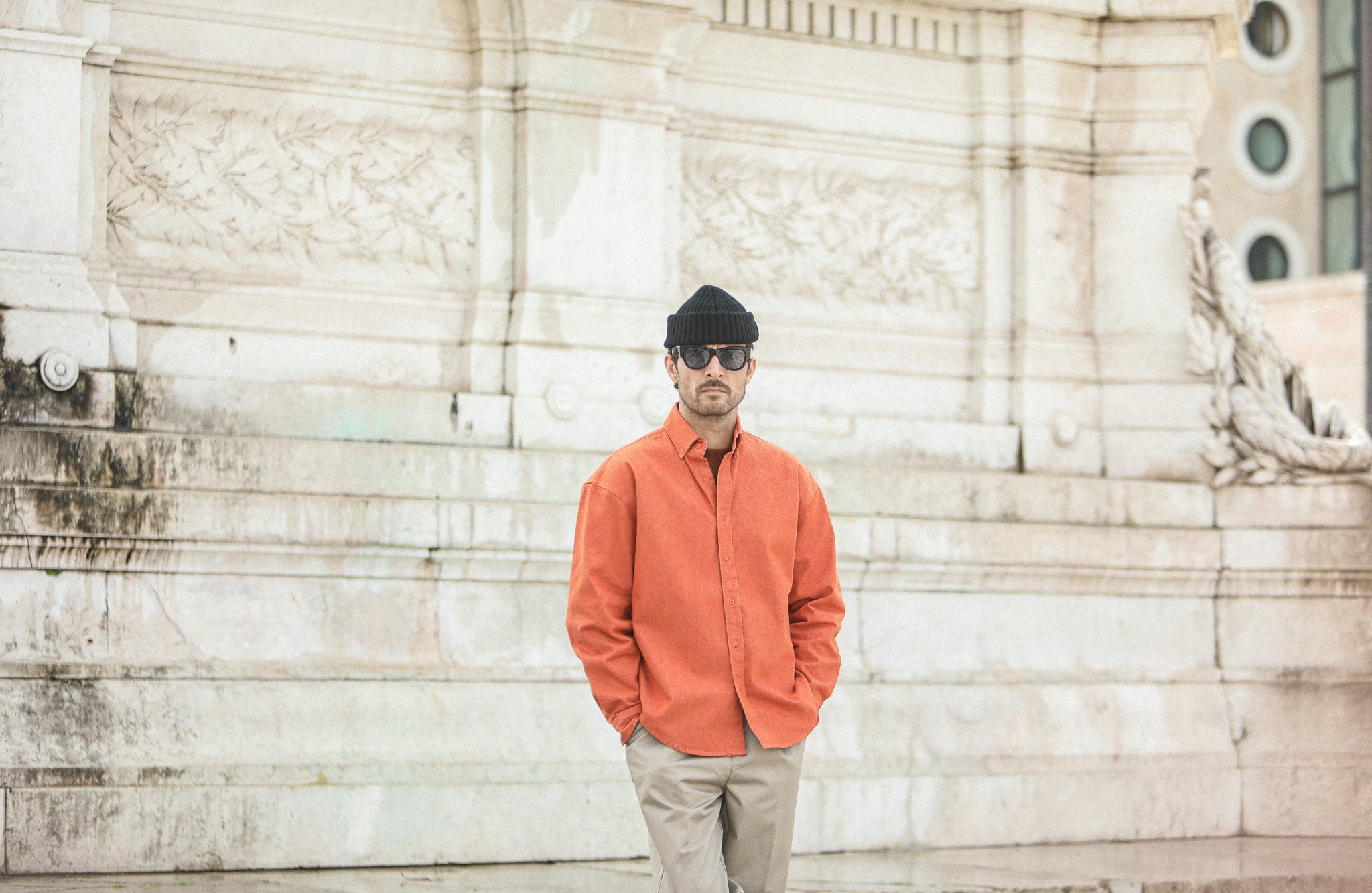 Surchemise Denim Japonais Orange - New Modern Fit