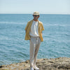City Pant Lin Beige / Crème