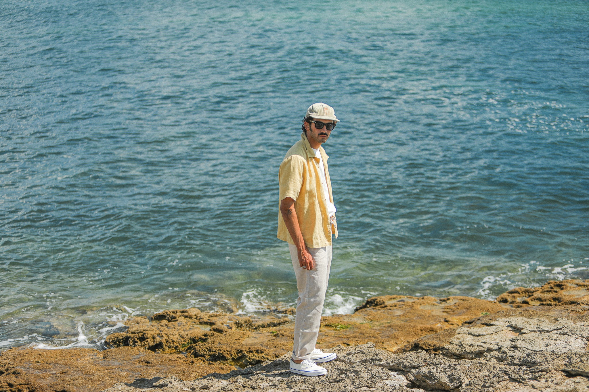 City Pant Lin Beige / Crème