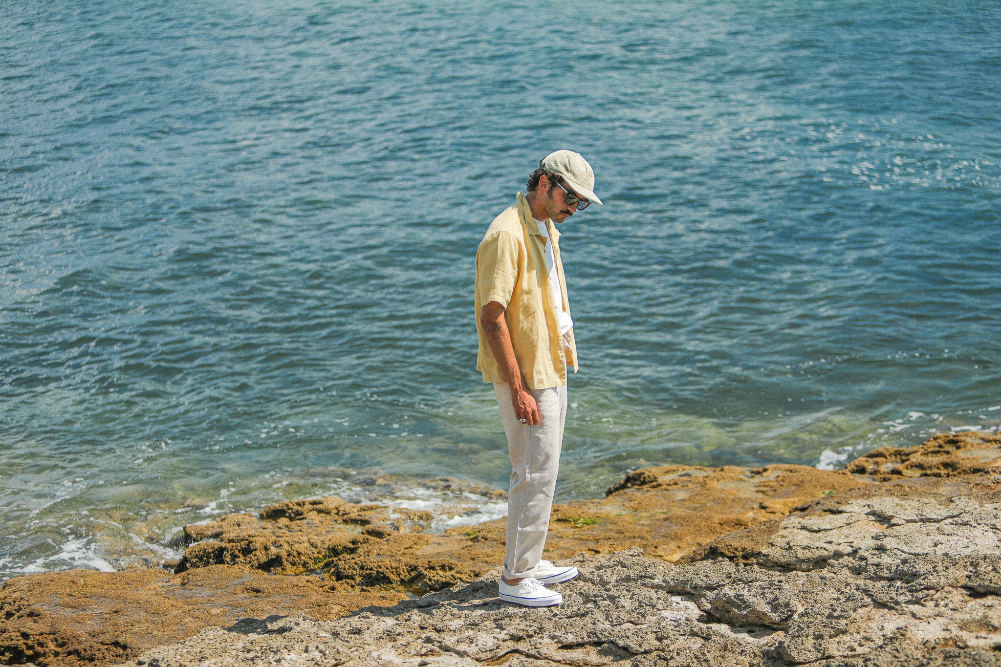 City Pant Lin Beige / Crème