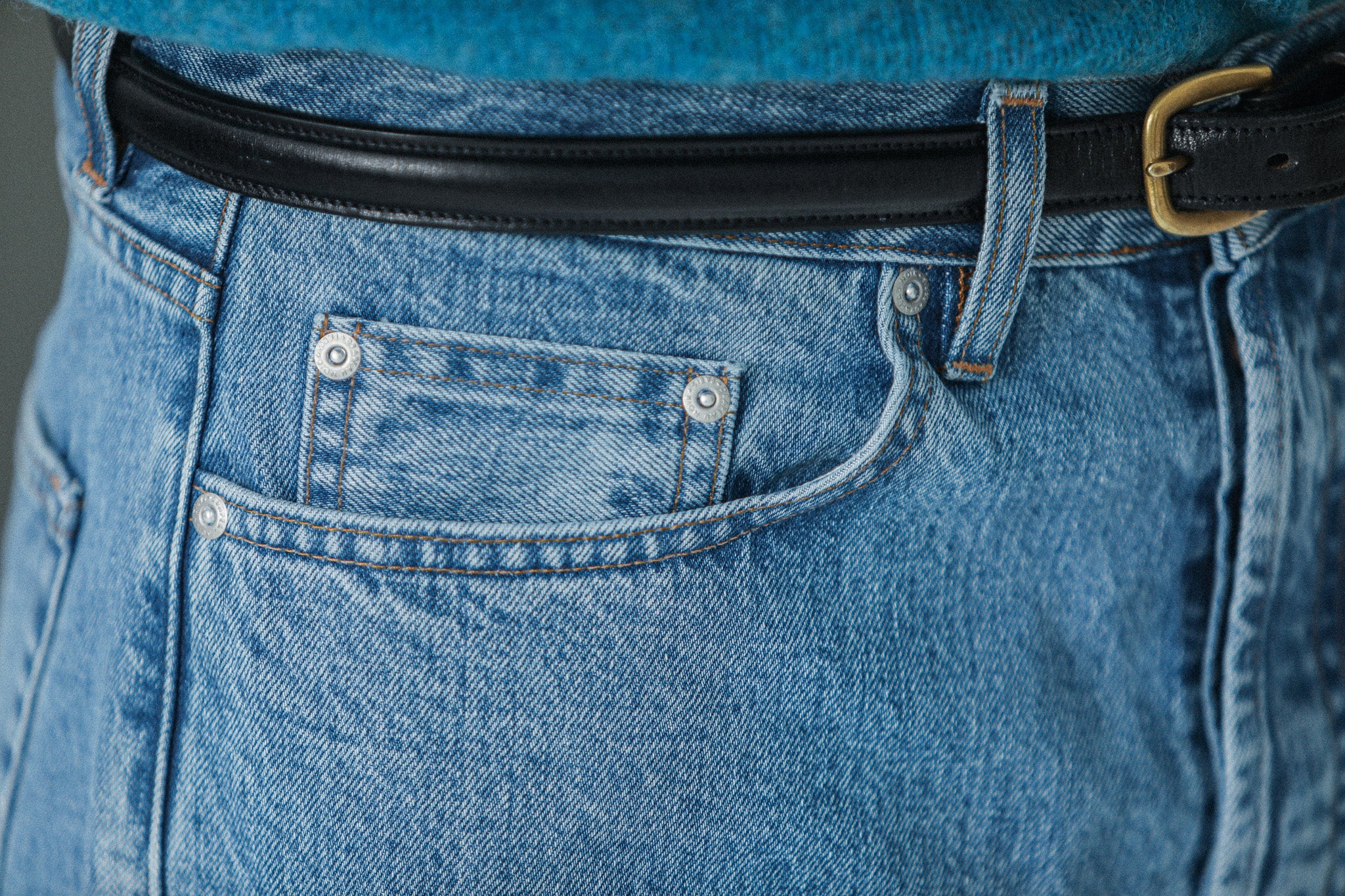 Jean Selvedge blue bleach -  Confort Fit