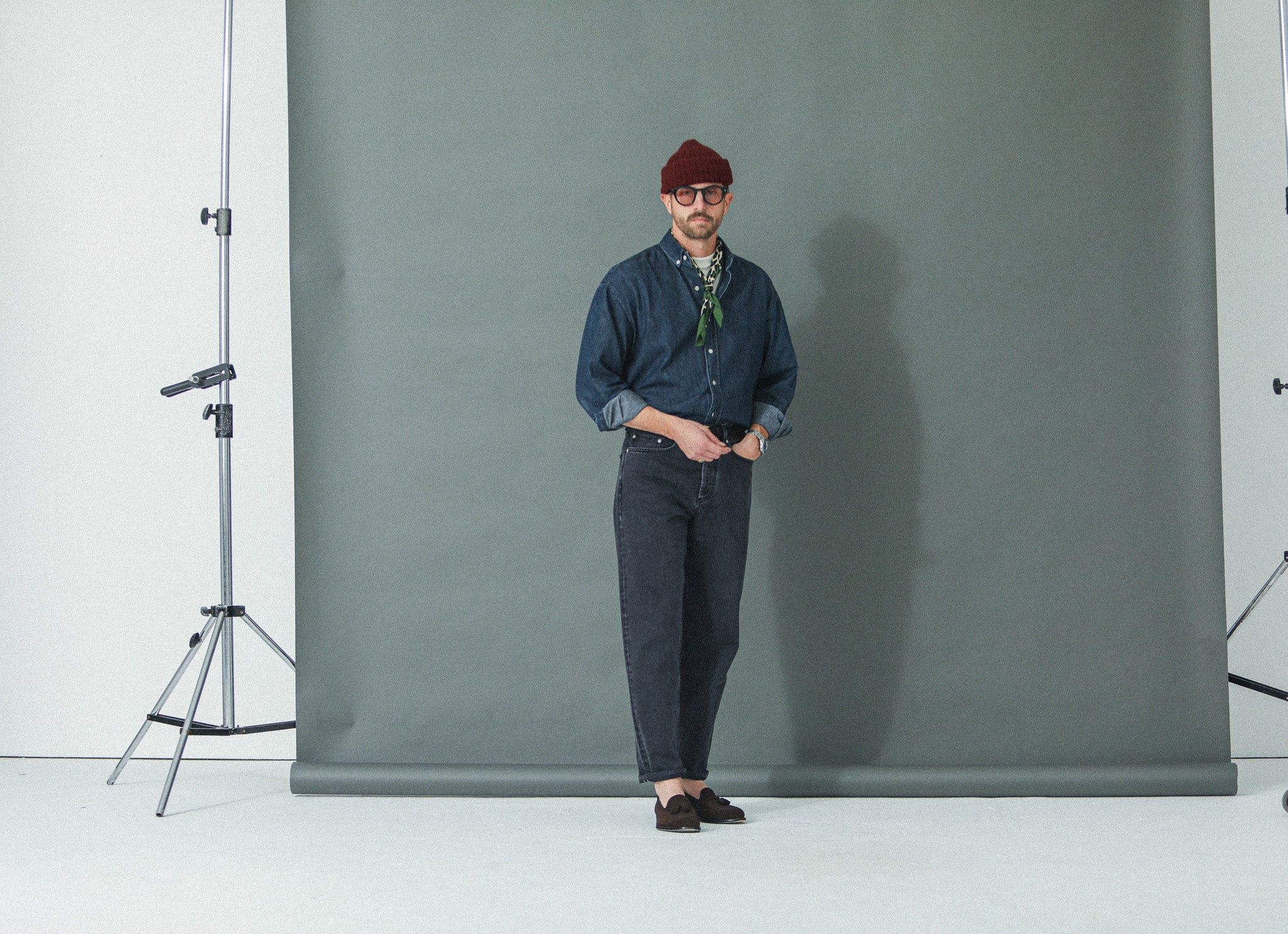 Jean Selvedge Noir Stonewash -  Comfort Fit