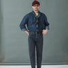 Jean Selvedge Noir Stonewash -  Comfort Fit