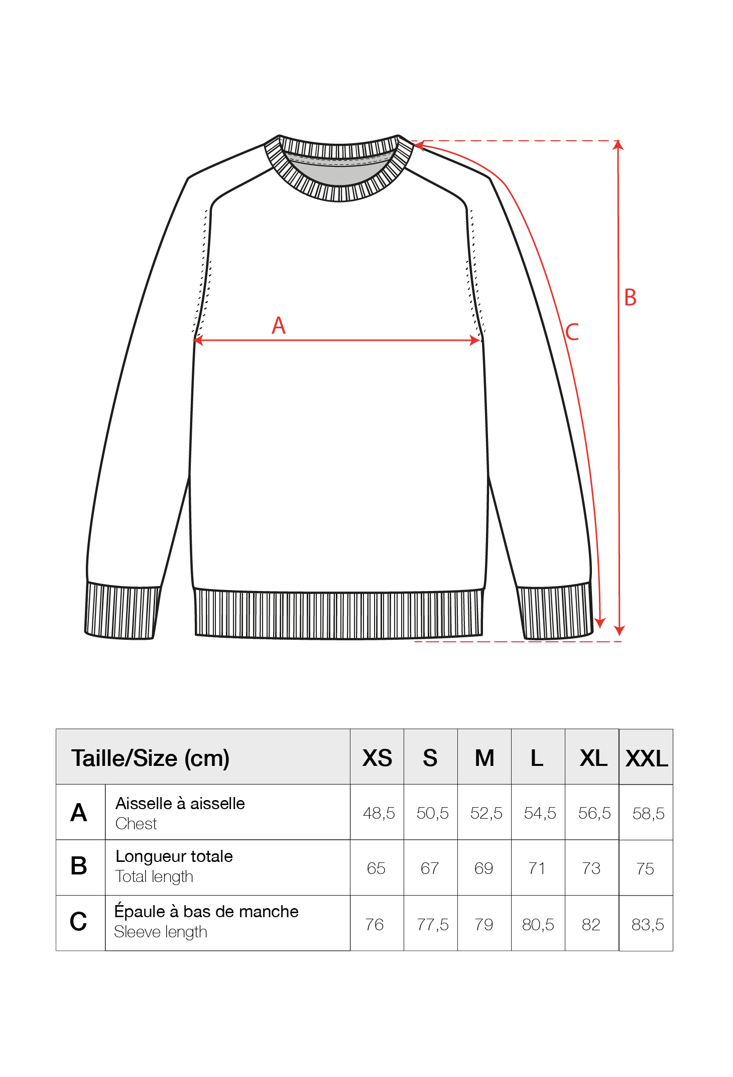 Guide des tailles