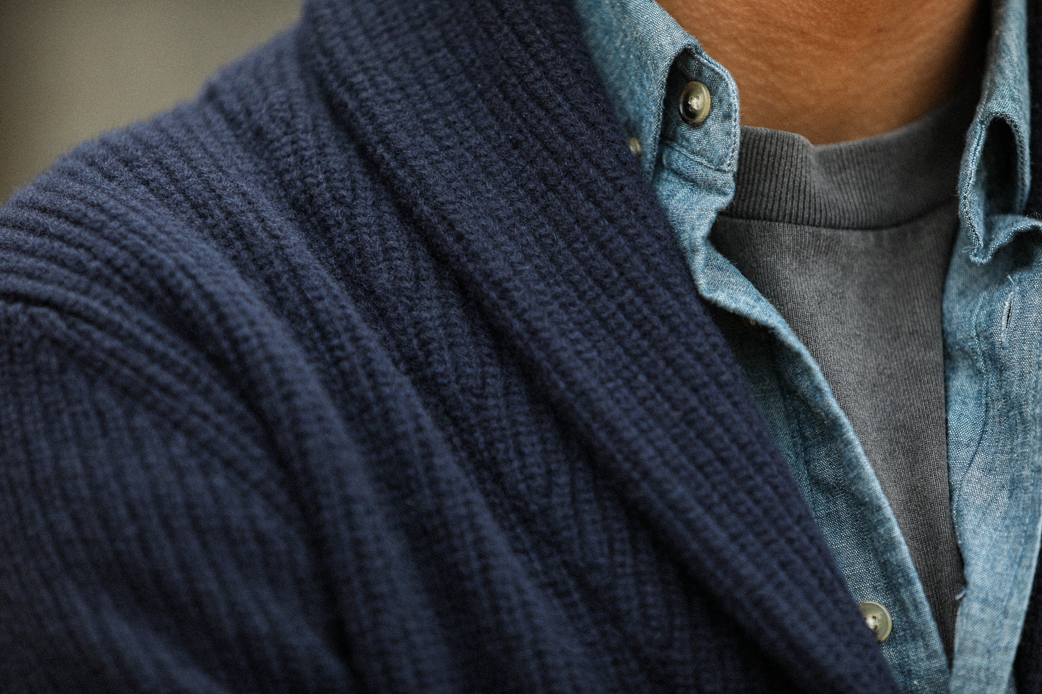 Back in stock ! Cardigan Laine Lambswool Navy