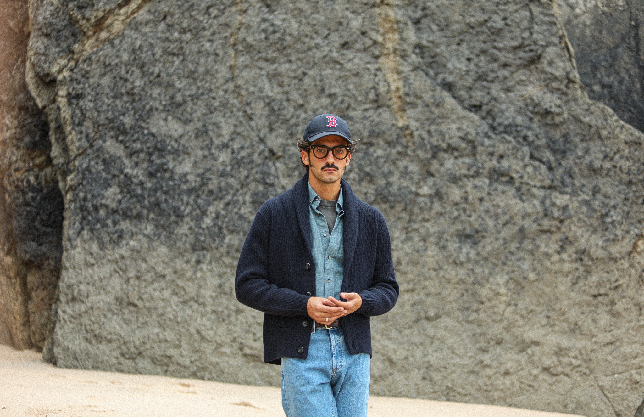 Back in stock ! Cardigan Laine Lambswool Navy