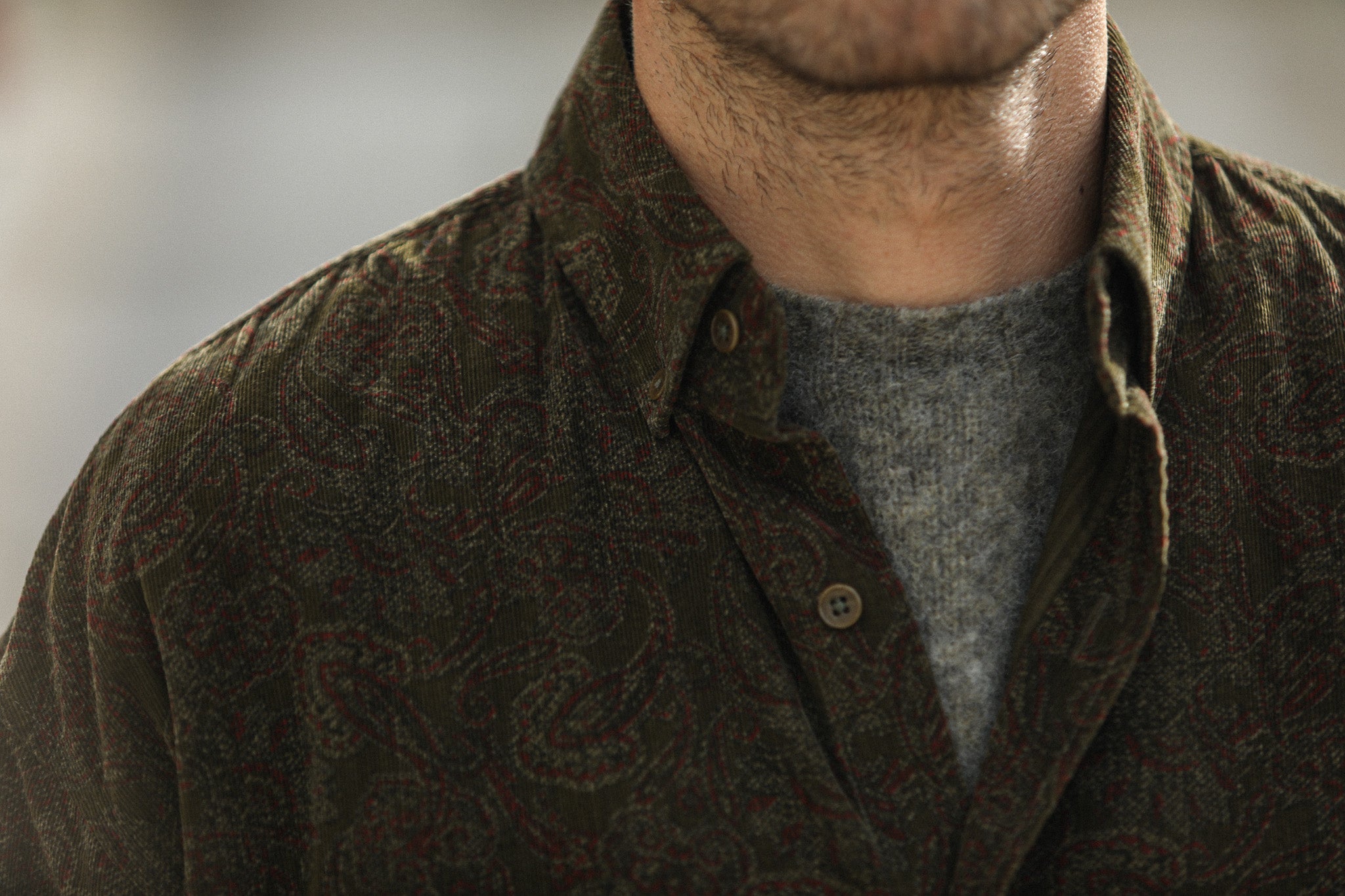 Surchemise Velours Japan Paisley - New Modern Fit