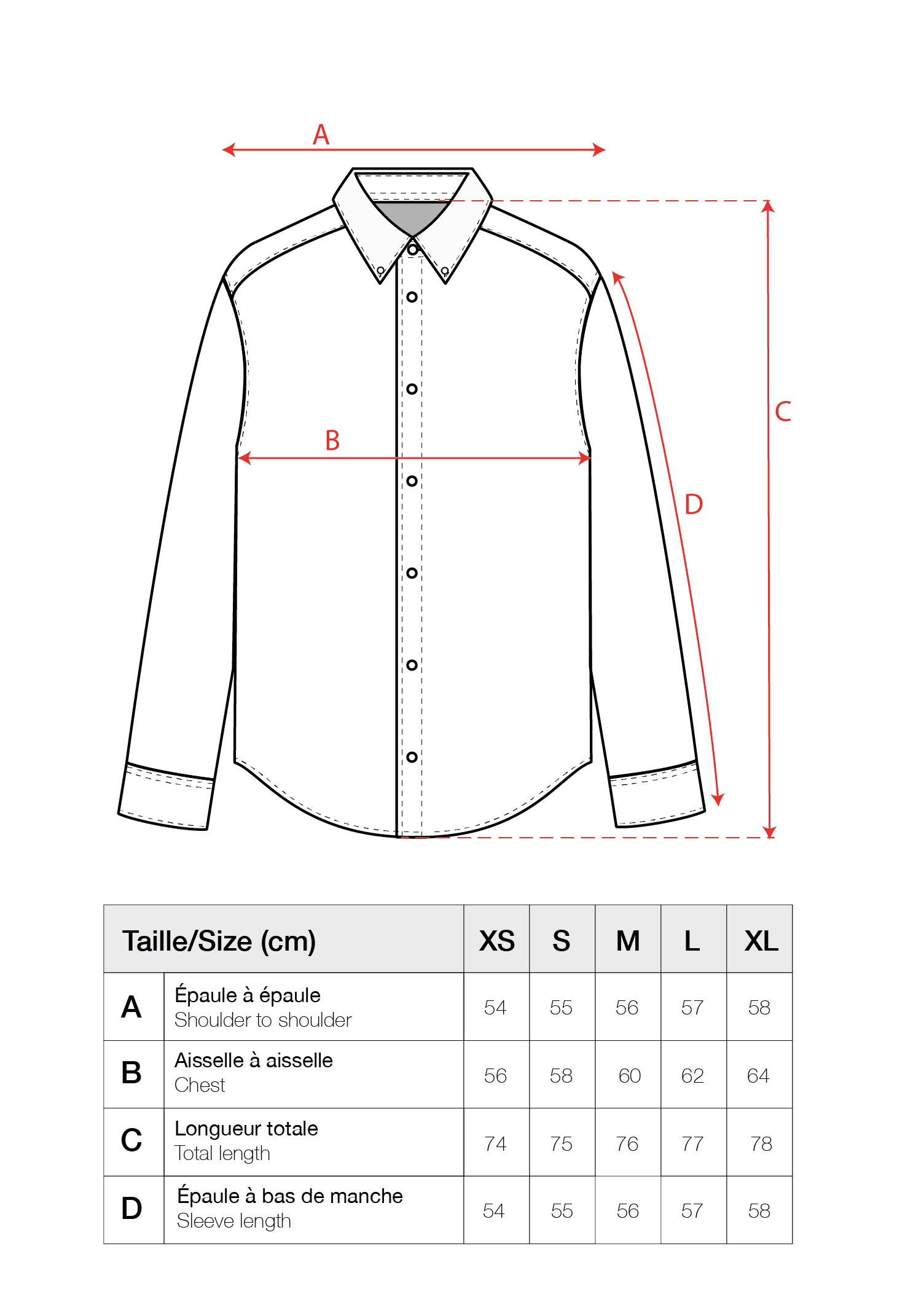 Guide des tailles