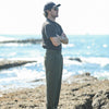 Chino Militaire Double Pince Lin Khaki - Comfort Fit