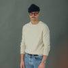 Pull Col Rond Lambswool Crème