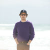 Pull Col Rond Lambswool Purple