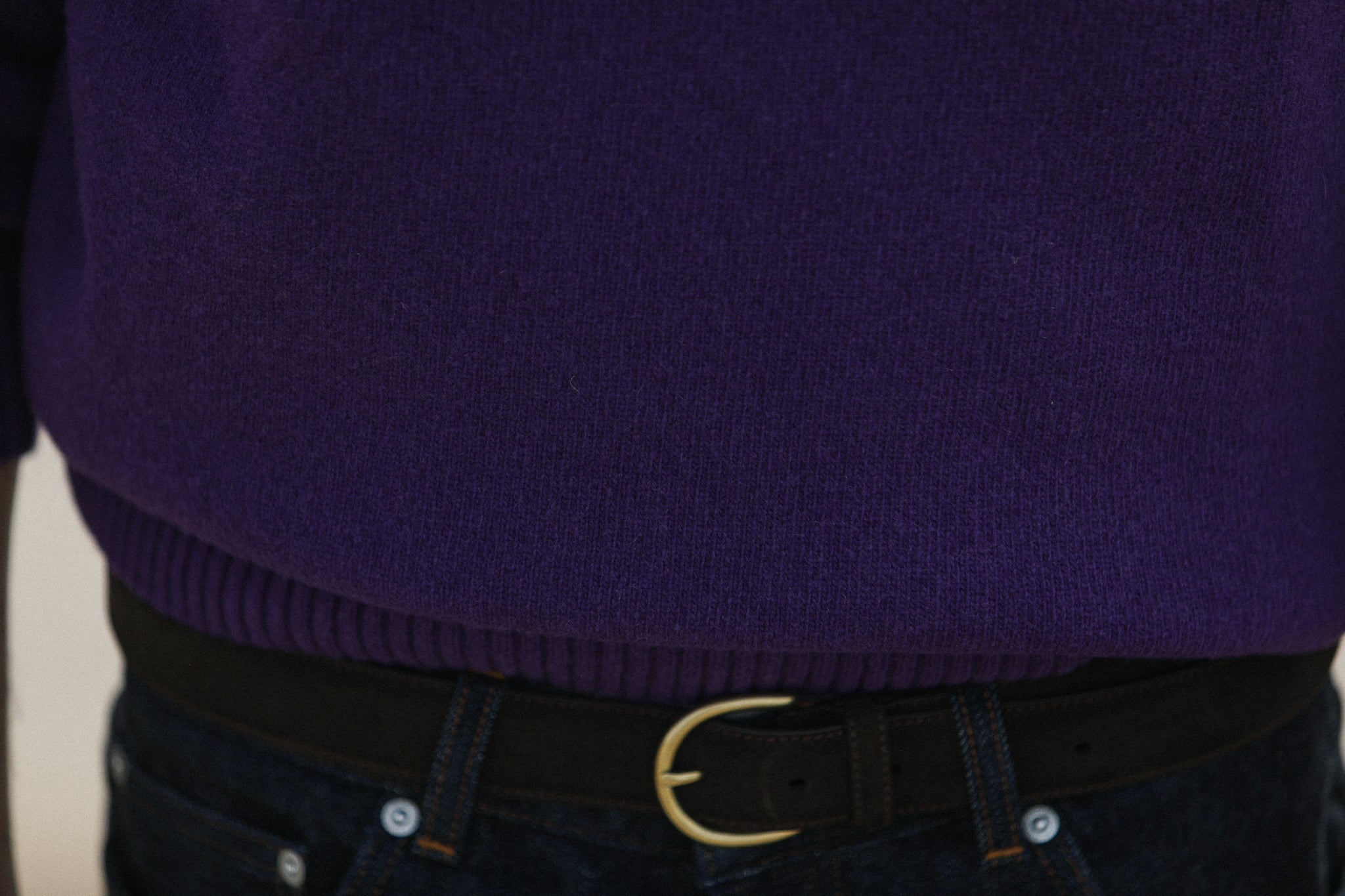 Pull Col Rond Lambswool Purple