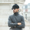 Pull Col Roulé Lambswool Dark Grey