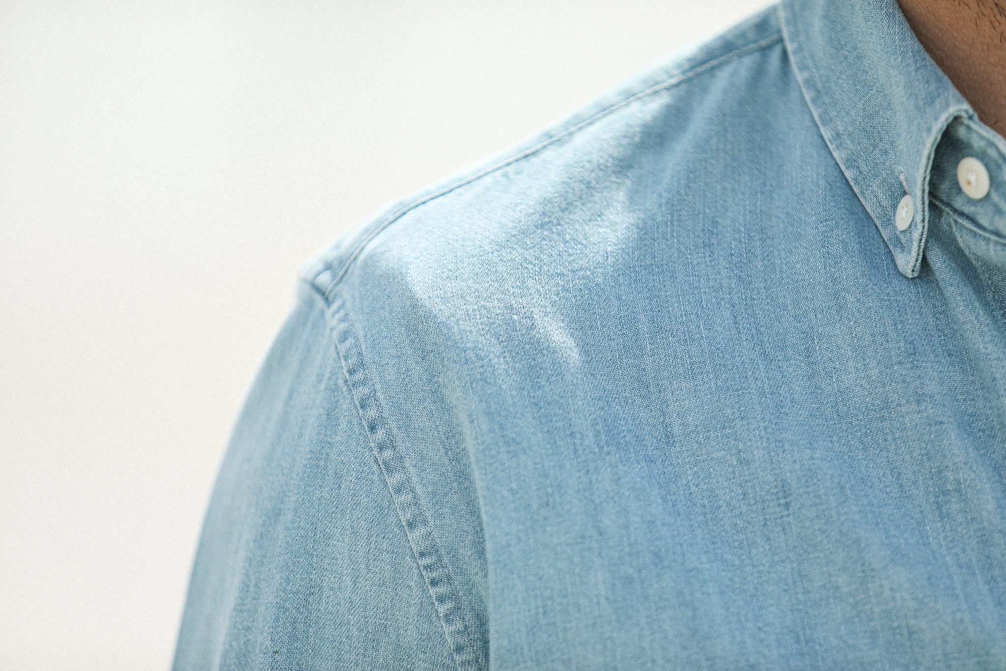 Chemise Denim Japonais Bleach - Rétro Fit