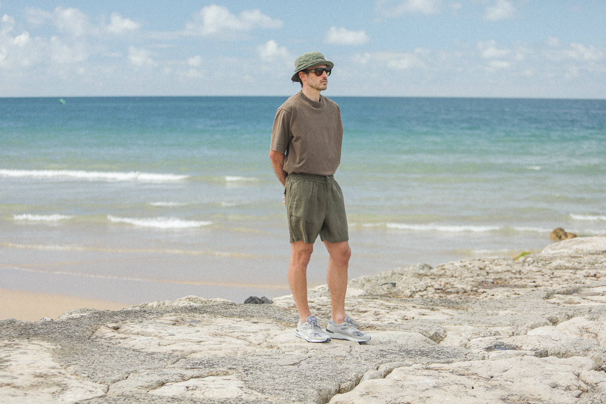 Beach Short Lin Khaki