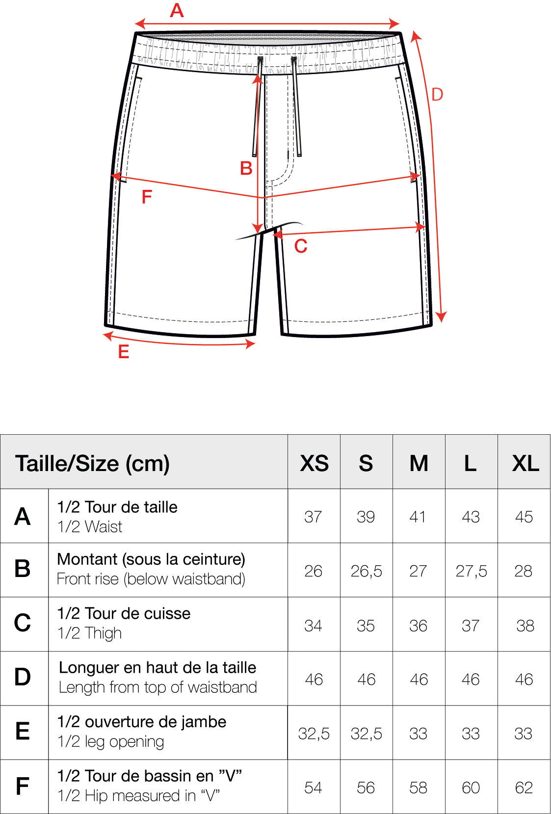 Guide des tailles