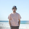 Tee-Shirt Confort Acid Wash Faded Pink