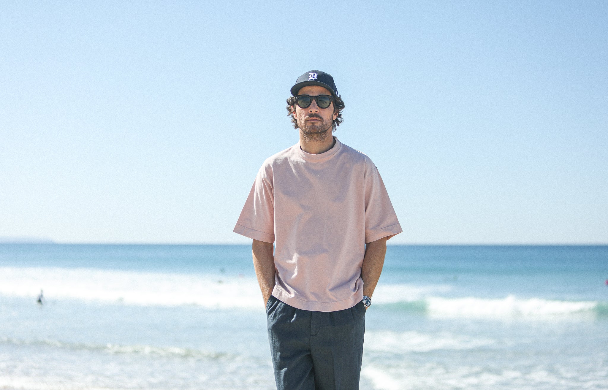Tee-Shirt Oversize Acid Wash Faded Pink