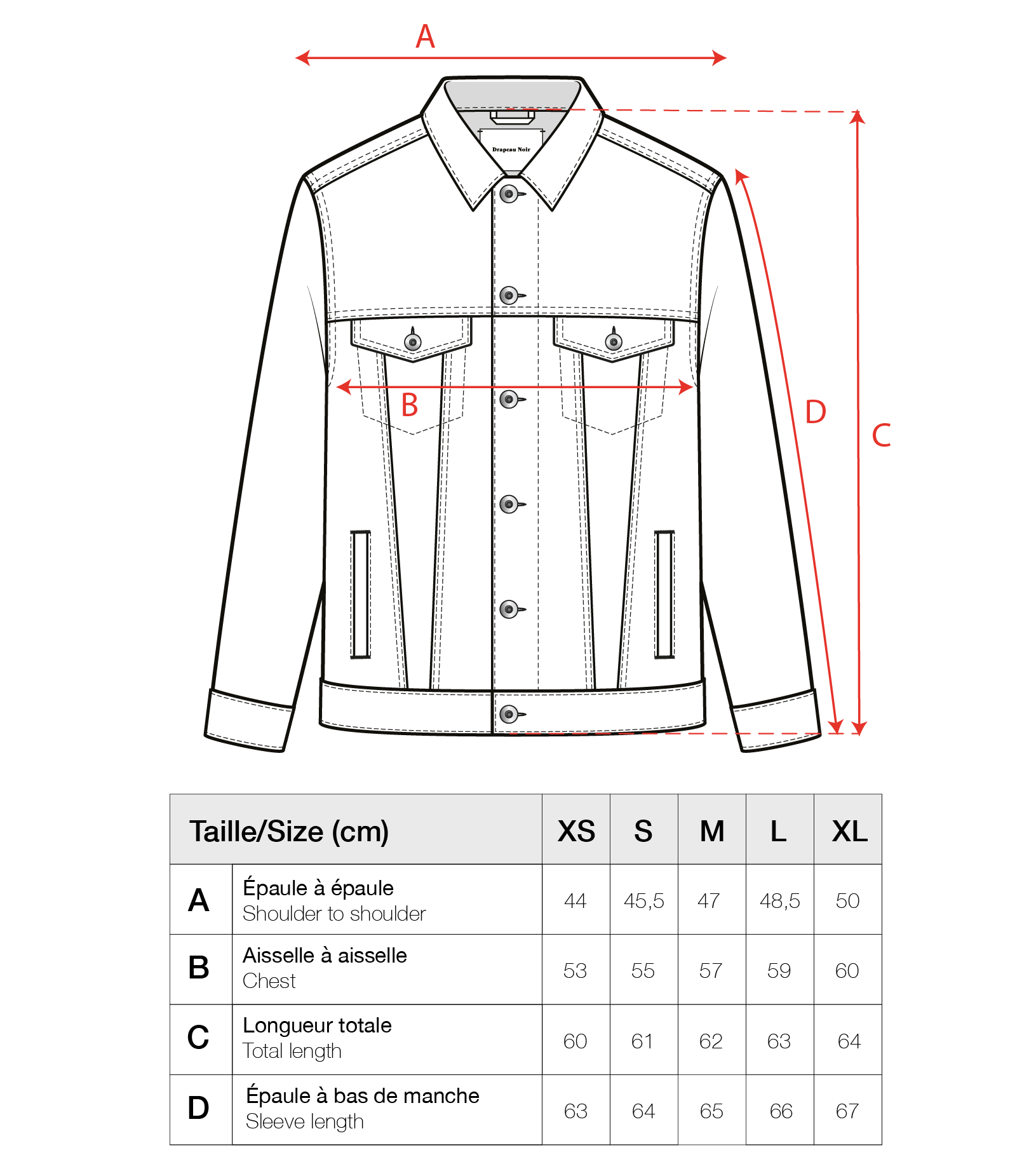 Guide des tailles