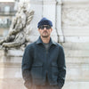 Veste Aviator Laine Chevrons - Blue