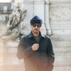 Veste Aviator Laine Chevrons - Blue