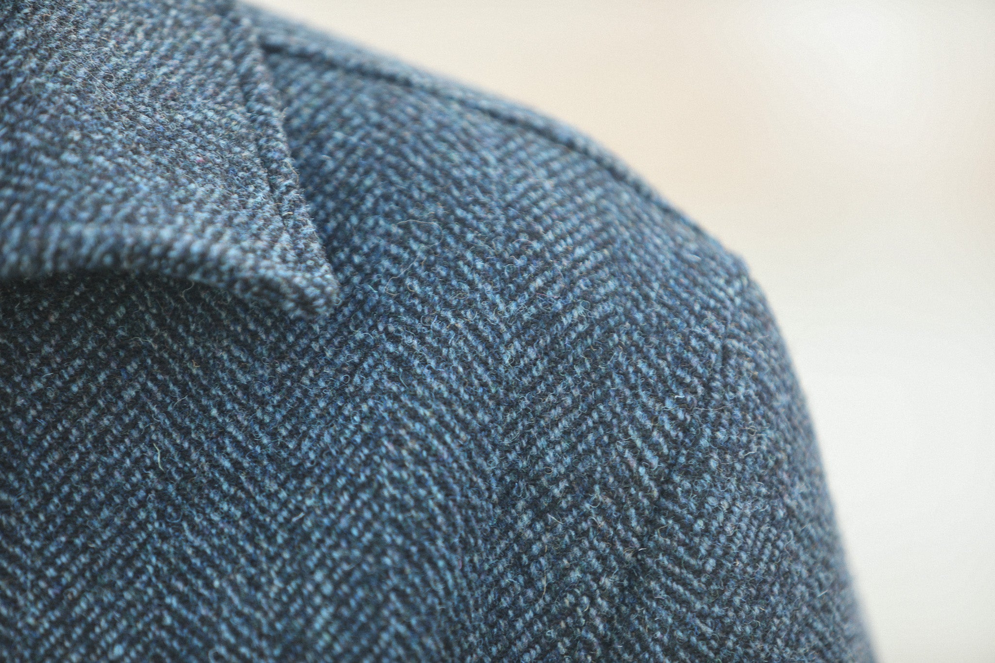 Veste Aviator Laine Chevrons - Blue