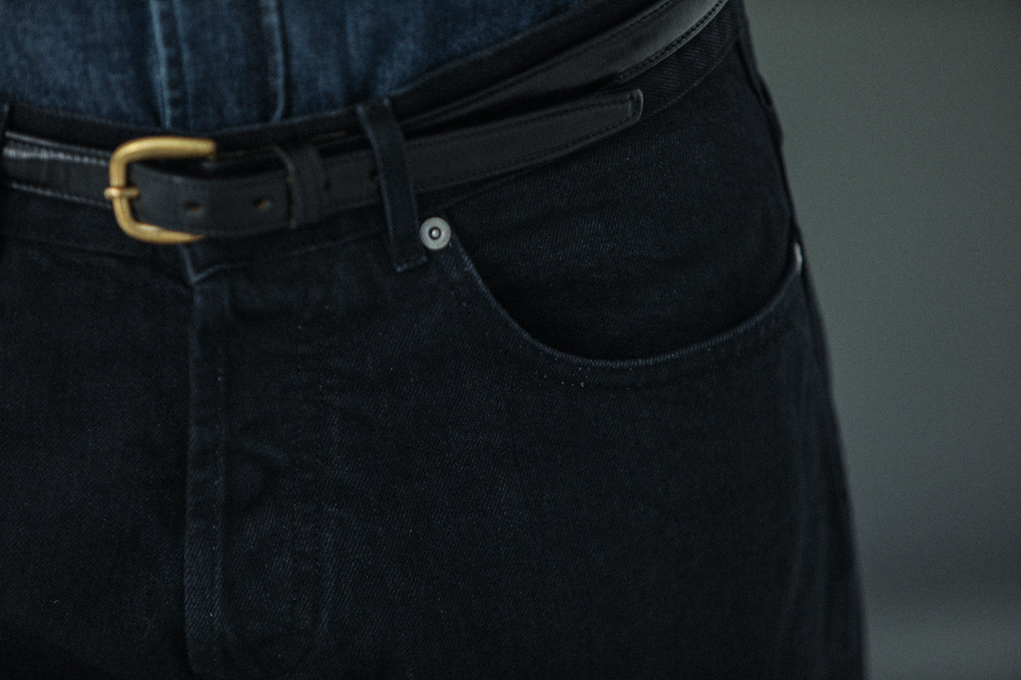 Jean Selvedge Black - Tapered Fit