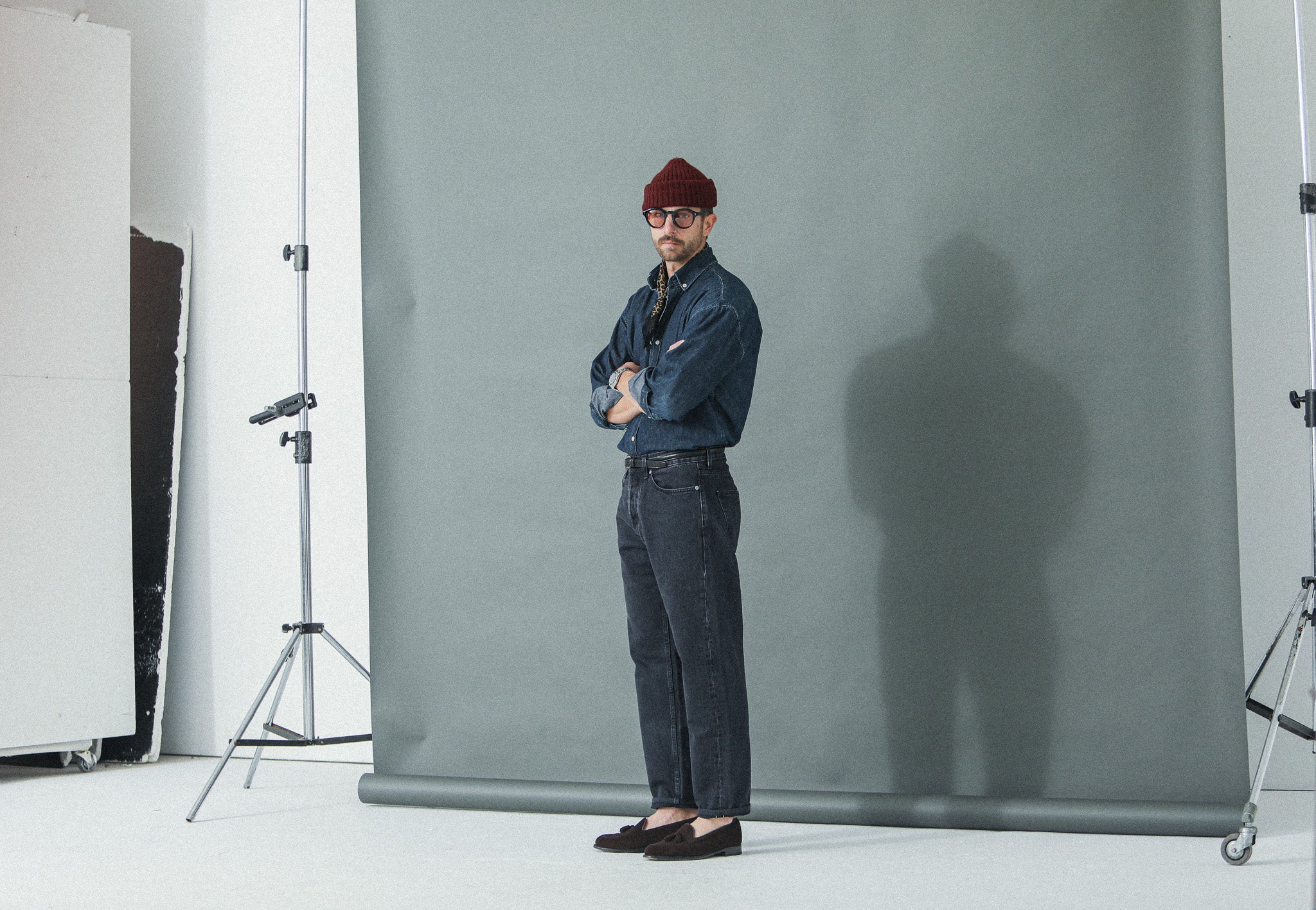Jean Selvedge Noir Stonewash - Athletic Fit