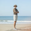 Beach Short - Rayures Beige