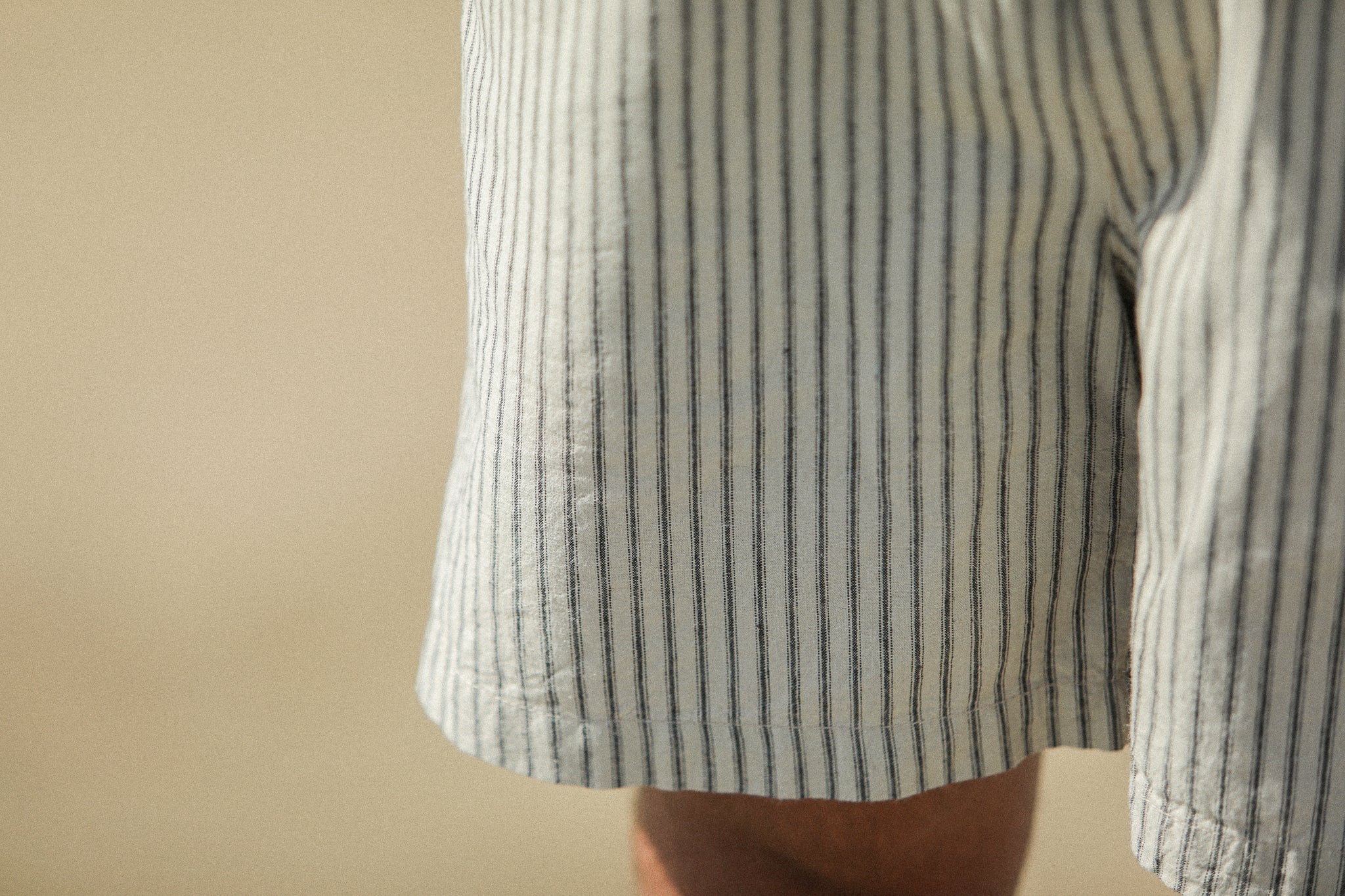 Beach Short - Rayures Beige