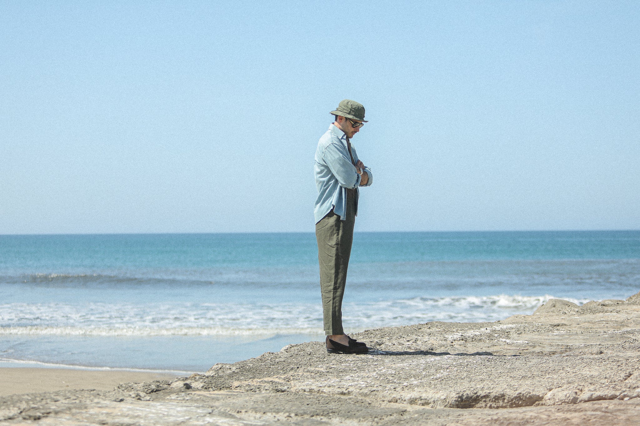 Beach Pant - Lin Khaki
