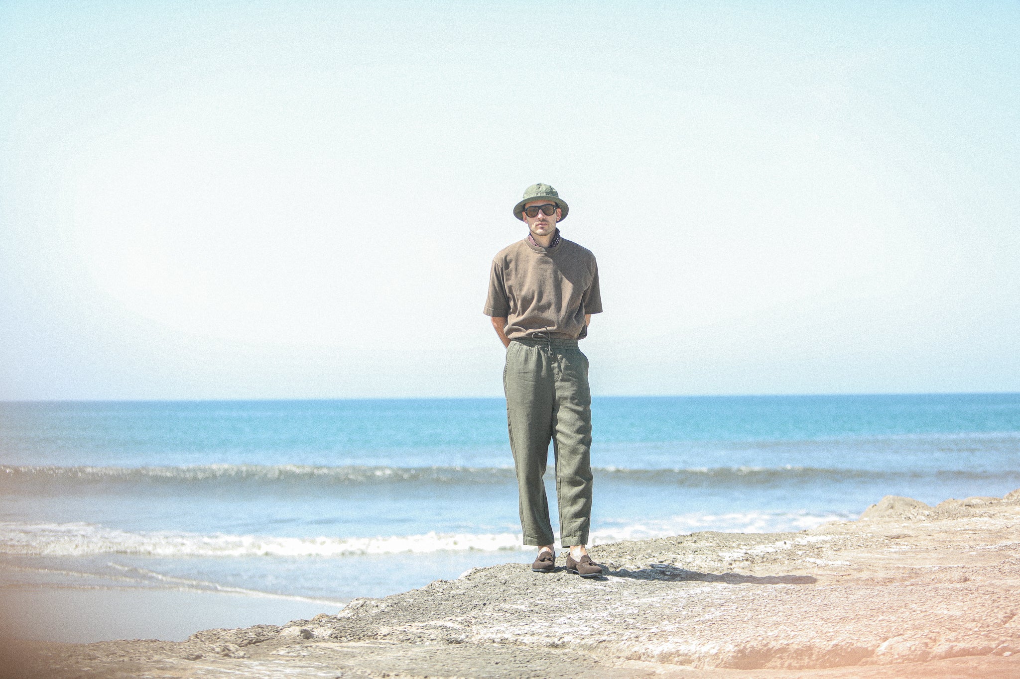 Beach Pant - Lin Khaki