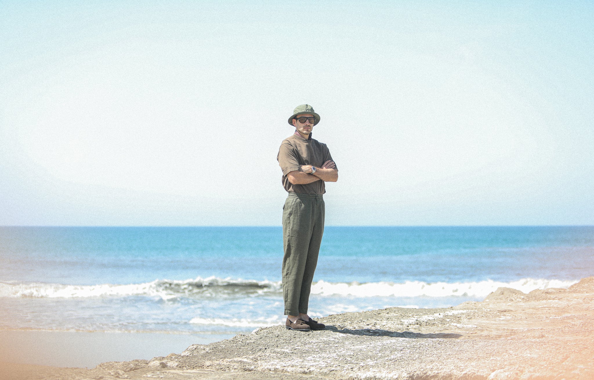 Beach Pant - Lin Khaki
