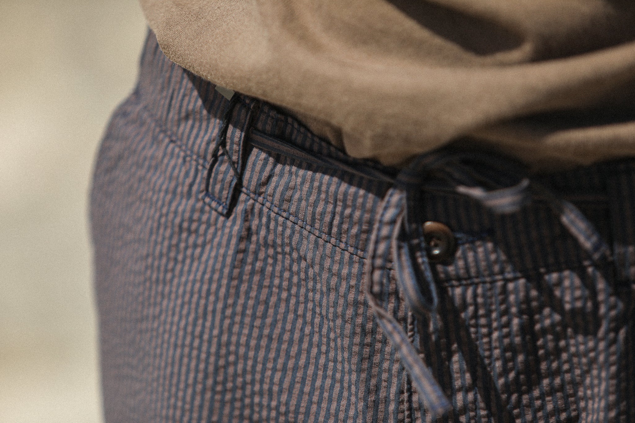 City Short - Seersucker Brown