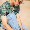 Chemise Camp Collar Bandana Vert